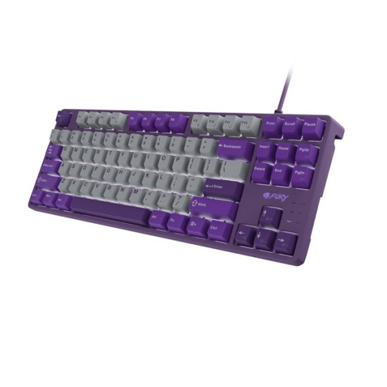 Klawiatura Fury Kanabo K2 US szaro-fioletowa mechaniczna 
