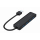 HUB 4-portowy USB 3.1 (Gen 1), z opcją zasilania zewnętrznego przez port USB-C
