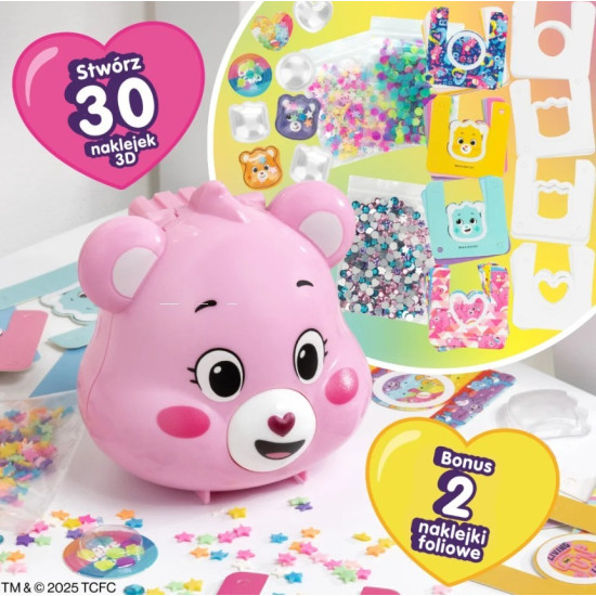 Naklejkomat 3D Care Bears zestaw uzupełniający 
