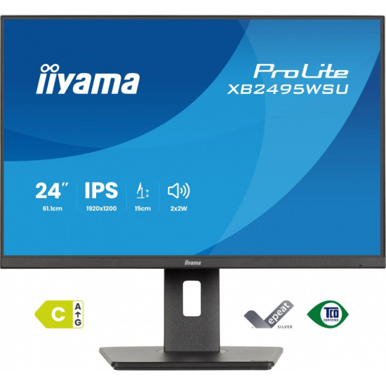 Monitor 24 cale XB2495WSU-B1 IPS,16:10,350cd,4ms,HDMI, 100Hz,1500:1, 4xUSB,2x2W,HAS150 (PIVOT) 