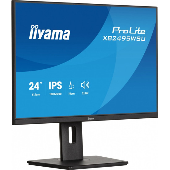 Monitor 24 cale XB2495WSU-B1 IPS,16:10,350cd,4ms,HDMI, 100Hz,1500:1, 4xUSB,2x2W,HAS150 (PIVOT) 