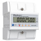 Trójfazowy elektroniczny licznik z resetem | miernik zużycia energii na szynę DIN | 400V | 100A | LCD | LED | 4P 