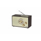 Radio OR SŁOWIK USB/BT ciemny brąz 