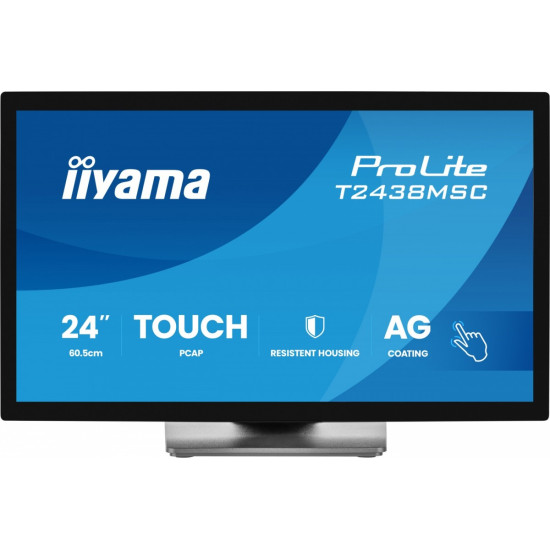 Monitor 24 cale T2438MSC-B2 IPS,FHD,DP,HDMI,2x2W,2xUSB,600(cd/m2), 10pkt.7H,IP1X(FRONT),PION/POZIOM 