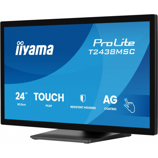 Monitor 24 cale T2438MSC-B2 IPS,FHD,DP,HDMI,2x2W,2xUSB,600(cd/m2), 10pkt.7H,IP1X(FRONT),PION/POZIOM 