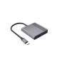 Adapter USB Type-C 3 w 1 (port USB + HDMI + PD), gwiezdna szarość 