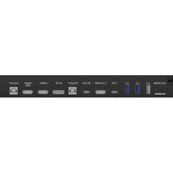 Monitor interaktywny 75 cali TE7515A-B2AG, VA,4K,40pkt,550cd,DeepContrast-IR+, HDMI x2,DP,USB-C, 2 x 20W, OPS Slot x1, 5xUSB, 2xRJ45,8-Array,EDLA, 