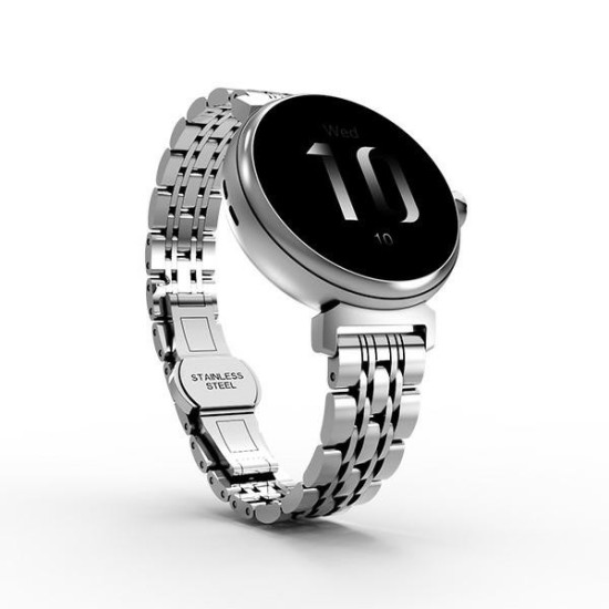 Smartwatch Aura Amoled damski srebrny 