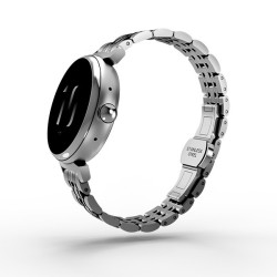Smartwatch Aura Amoled damski srebrny 