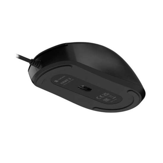 Mysz Hawk 2 2400DPI laserowa czarna