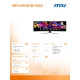 Monitor MPG 491CQP QD-OLED 49 cali/LED/QD-OLED/Zakrzywiony/144Hz/Czarny