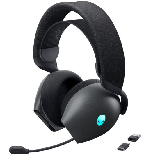 Zestaw słuchawkowy bezprzewodowy dla graczy Alienware z trzema trybami łączności AW725H