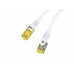 Patchcord kat.6a s/ftp lszh cu 0.5m biały fluke passed 