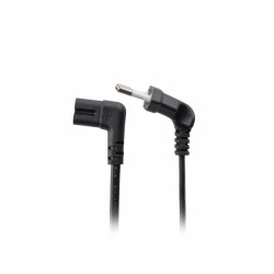 Kabel zasilający EURO (radiowy) CEE 7/16- IEC 320 C7 1.8m kątowy VDE czarny