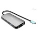 Stacja dokująca USB-C Meatl Nano 3x Display DP HDMI Power Delivery 100 W 