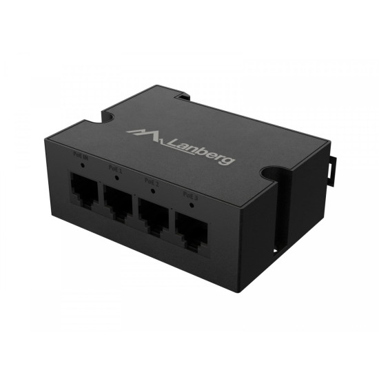 Przełącznik Din-Fe4-At-30W 1xIn 3xOut 100MB PoE Extender Fast Ethernet Din Rail at 30W
