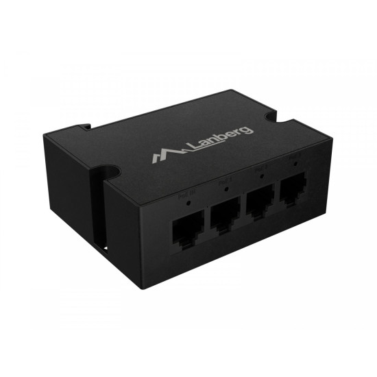 Przełącznik Din-Fe4-At-30W 1xIn 3xOut 100MB PoE Extender Fast Ethernet Din Rail at 30W