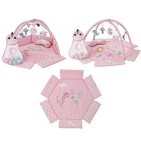 Mata edukacyjna Dino Pink TinyMini różowa
