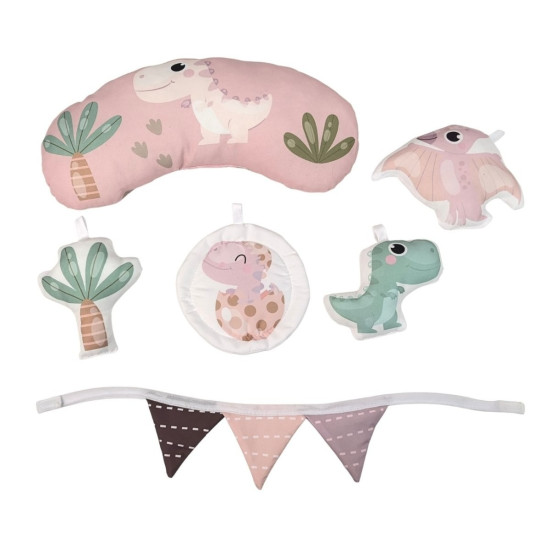 Mata edukacyjna Dino Pink TinyMini różowa