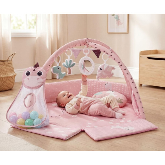 Mata edukacyjna Dino Pink TinyMini różowa
