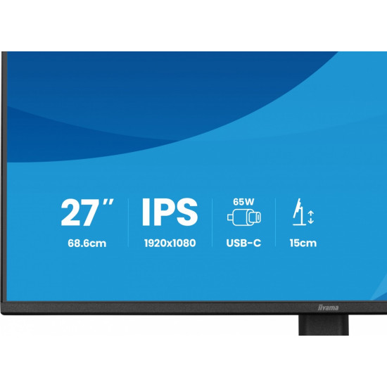 Monitor 27 cali XB2797HSN-B1 IPS,FHD,HAS150 ,350cd,1ms HDMI, DP,USB-C DOCK 65W, 4xUSB HUB, RJ45