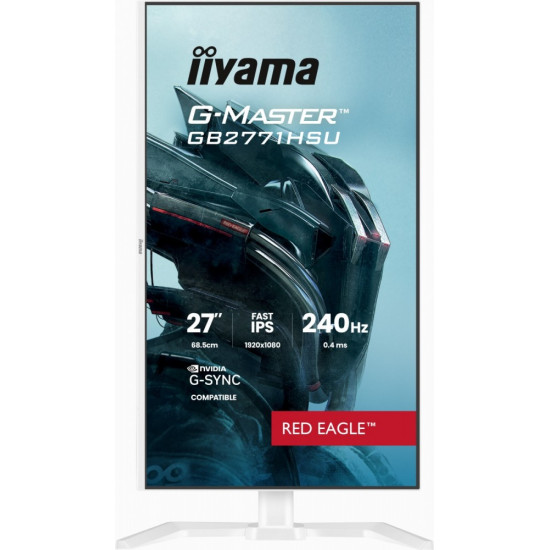 Monitor 27 cali GB2771HSU-W1 0.4ms,Fast IPS, HAS (150) PIVOT, 1xUSB 3.2, 1xUSB C, 240Hz, DP, 2xHDMI,Adaptive G-SYNC - 1920 x 1080 @48-240Hz Dis