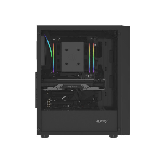 Obudowa Fury Shobo SH8F Midi Tower z oknem czarna 