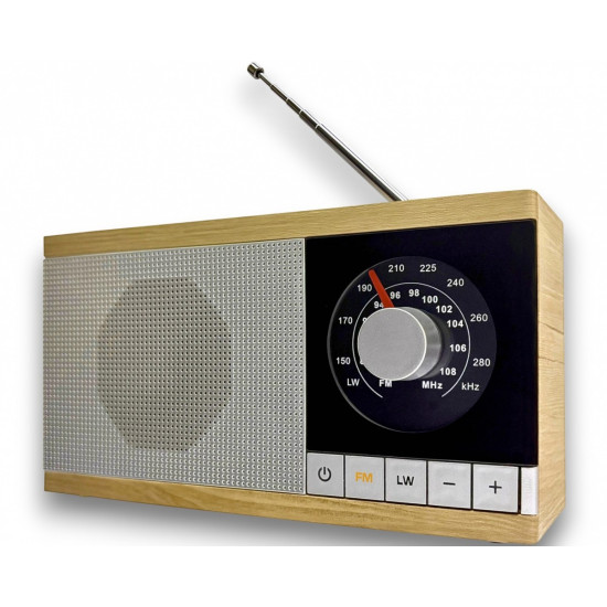 Radio Krystyna w drewnianej obudowie