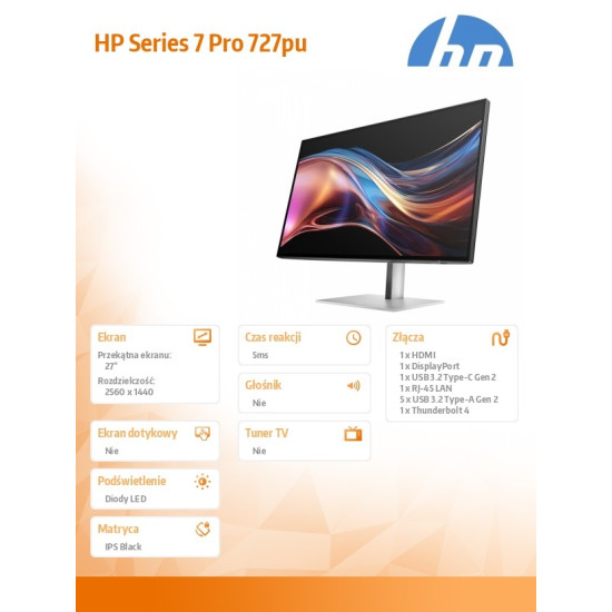 Monitor S7 Pro 727pu QHD Thunderbolt 4 8J9E6UT#ABB