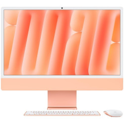 iMac 24 cale: M4 10/10, 16GB, 256GB SSD - Pomarańczowy