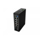 Przełącznik Light ILFE-8P-1GE-1S-120 Light Industrial POE 4XBT 4XAT SFP+ ETH DIN FAST Ethernet 