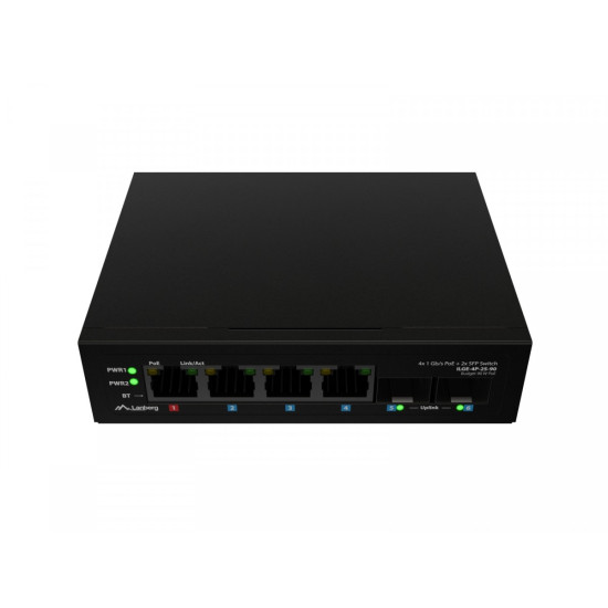 Przełącznik ILGE-4P-2S-90 Light Industrial POE 1XBT 3XAT 2XSFP DIN Gigabit Ethernet 