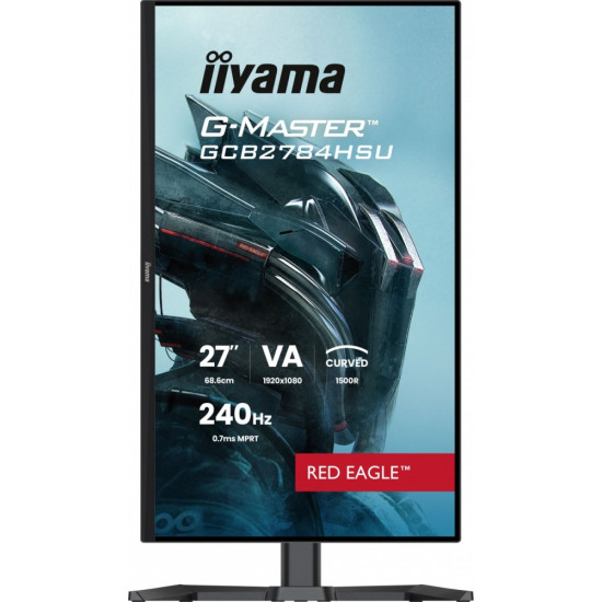 Monitor 27 cali GCB2784HSU-B1 FHD, 0.7ms, VA, 1500R, 240Hz, 2xHDMI, DP, 2xUSB, FreeSync Premium -1920x1080 (48-240Hz), HDR10, 2x2W, HAS150(PIVOT)
