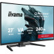 Monitor 27 cali GCB2784HSU-B1 FHD, 0.7ms, VA, 1500R, 240Hz, 2xHDMI, DP, 2xUSB, FreeSync Premium -1920x1080 (48-240Hz), HDR10, 2x2W, HAS150(PIVOT)