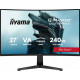 Monitor 27 cali GC2784HSU-B1 FHD, 0.7ms, VA, 1500R, 240Hz 2xHDMI, DP, 2xUSB, FreeSync Premium -1920x1080 (48-240Hz), HDR10, 2x2W