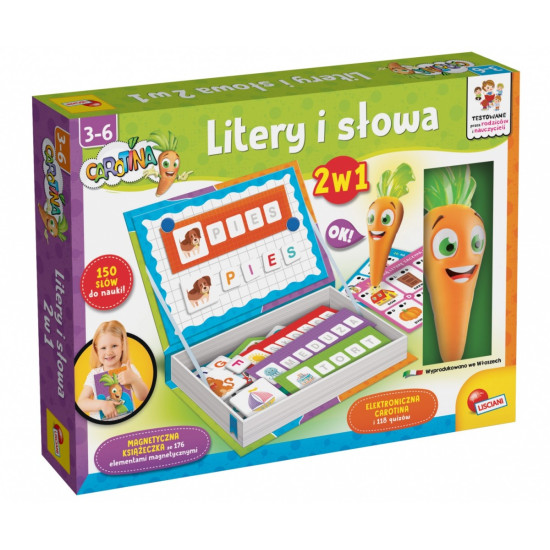 Zestaw Carotina Litery i słowa 2 w 1 