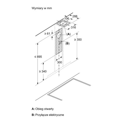 Okap DWB93BC30 Serie 2 90 Metal look