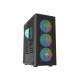 Obudowa Shobo SH8F ARGB Midi tower z oknem czarna 