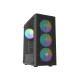 Obudowa Shobo SH8F ARGB Midi tower z oknem czarna 