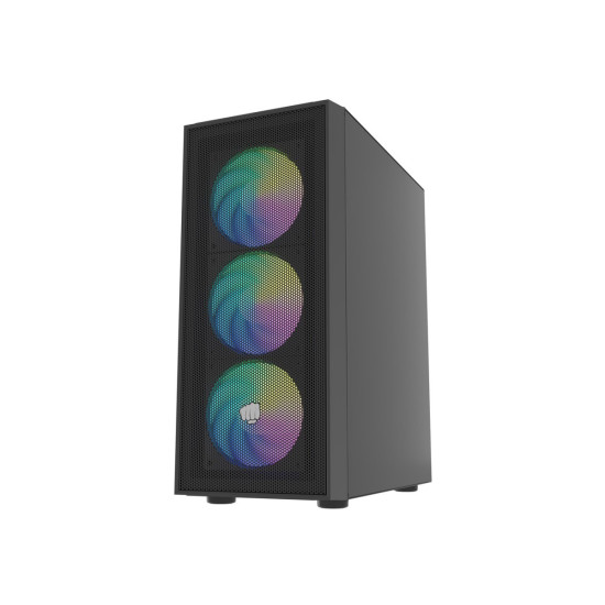 Obudowa Shobo SH8F ARGB Midi tower z oknem czarna 