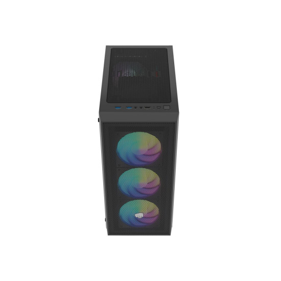 Obudowa Shobo SH8F ARGB Midi tower z oknem czarna 