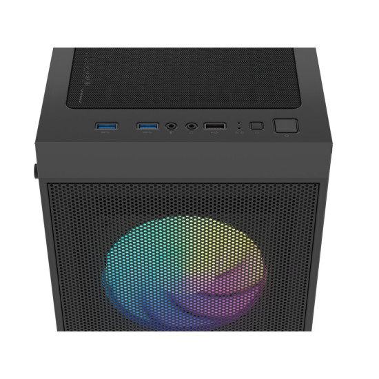 Obudowa Shobo SH8F ARGB Midi tower z oknem czarna 