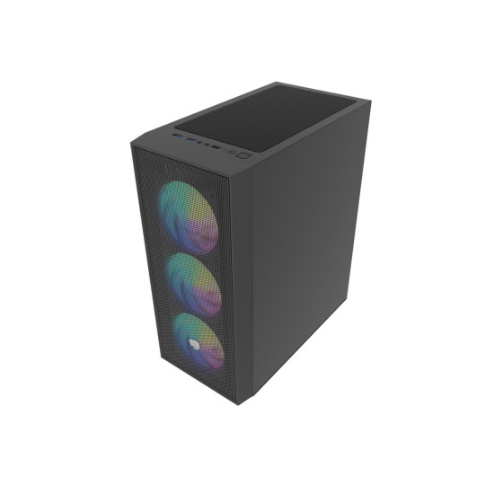 Obudowa Shobo SH8F ARGB Midi tower z oknem czarna 