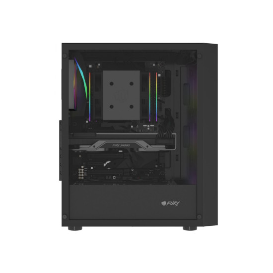 Obudowa Shobo SH8F ARGB Midi tower z oknem czarna 