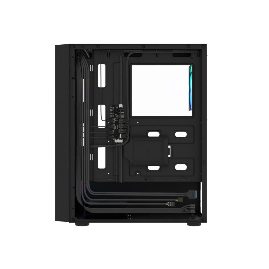 Obudowa Shobo SH8F ARGB Midi tower z oknem czarna 