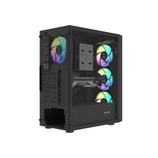 Obudowa Shobo SH8F ARGB Midi tower z oknem czarna 