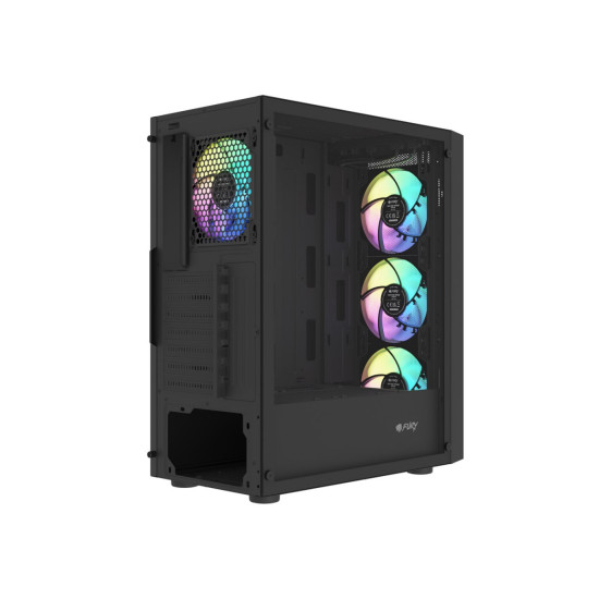 Obudowa Shobo SH8F ARGB Midi tower z oknem czarna 