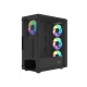Obudowa Shobo SH8F ARGB Midi tower z oknem czarna 