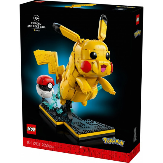 Klocki Pokemon 72152 Pikachu i Pokeball