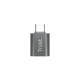 Adapter USB-C do USB-A 3.2 Calyx, dwu-pak szary
